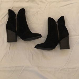 Black Suede Booties